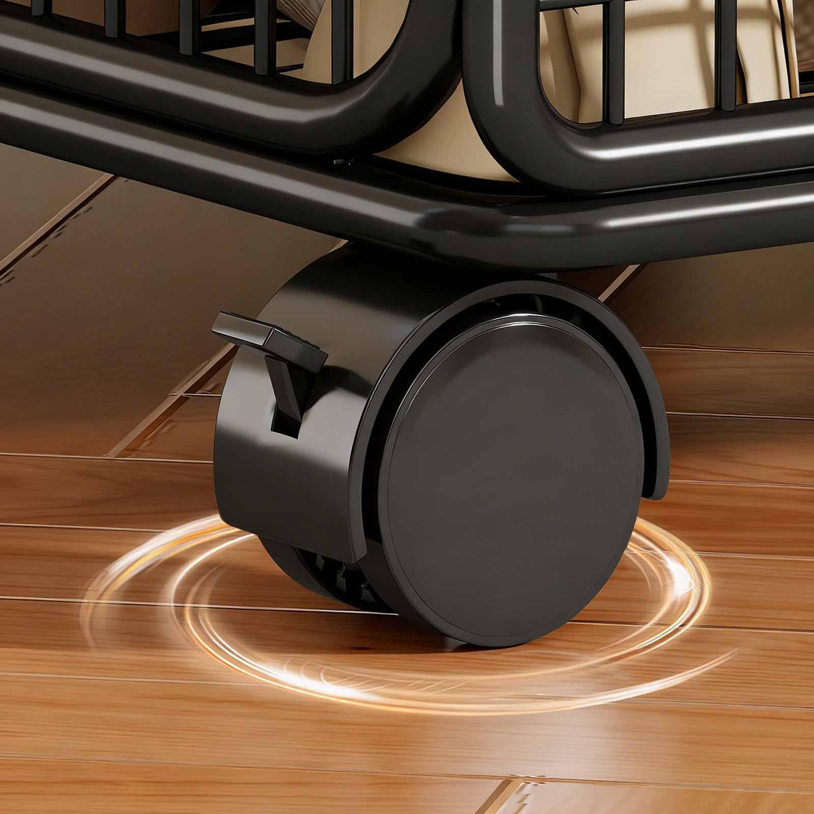 Book Cart Rolling - Carrinho Organizador de Arquivos com Rodas,