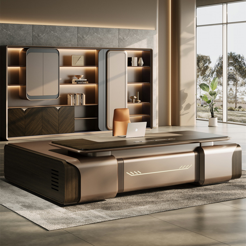 Xh Office Furniture - Conjunto de cadeiras, mesa executiva de