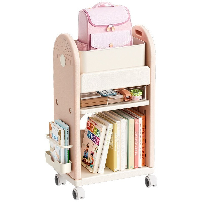 Book Cart Rolling - Carrinho Organizador de Mochilas Escolares com