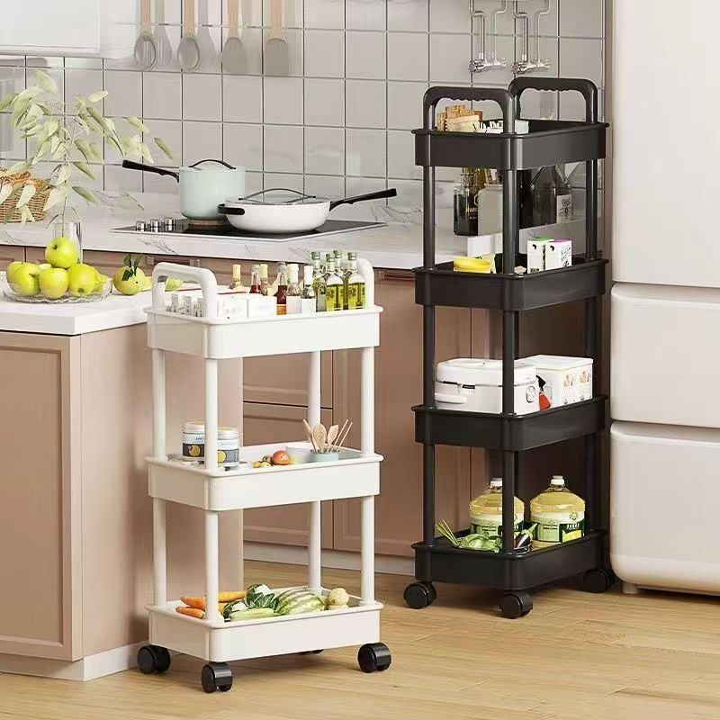 Book Cart Rolling - Carrinho de rolamento multifuncional de cozinha,