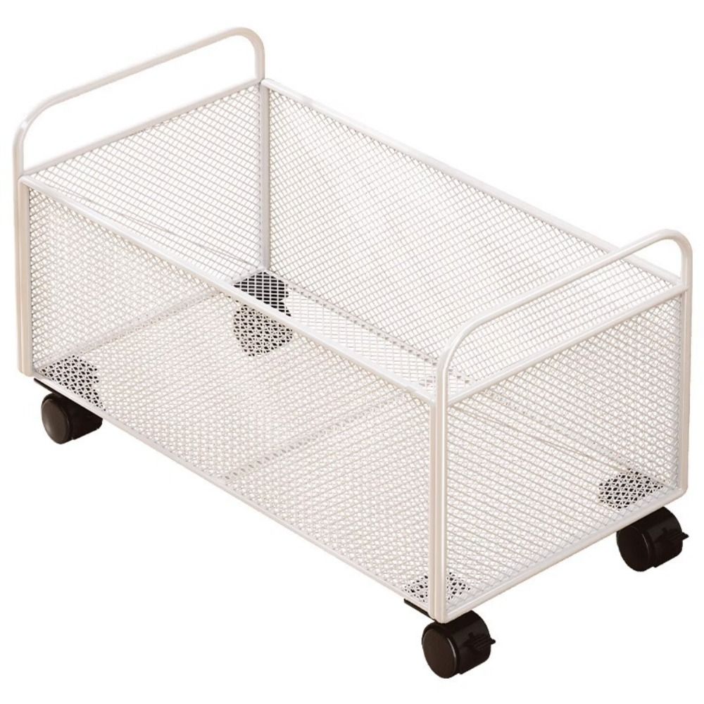 Book Cart Rolling - Ferro feito caixa de armazenamento de