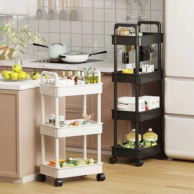 Book Cart Rolling - Carrinho de Armazenamento com 5 Níveis