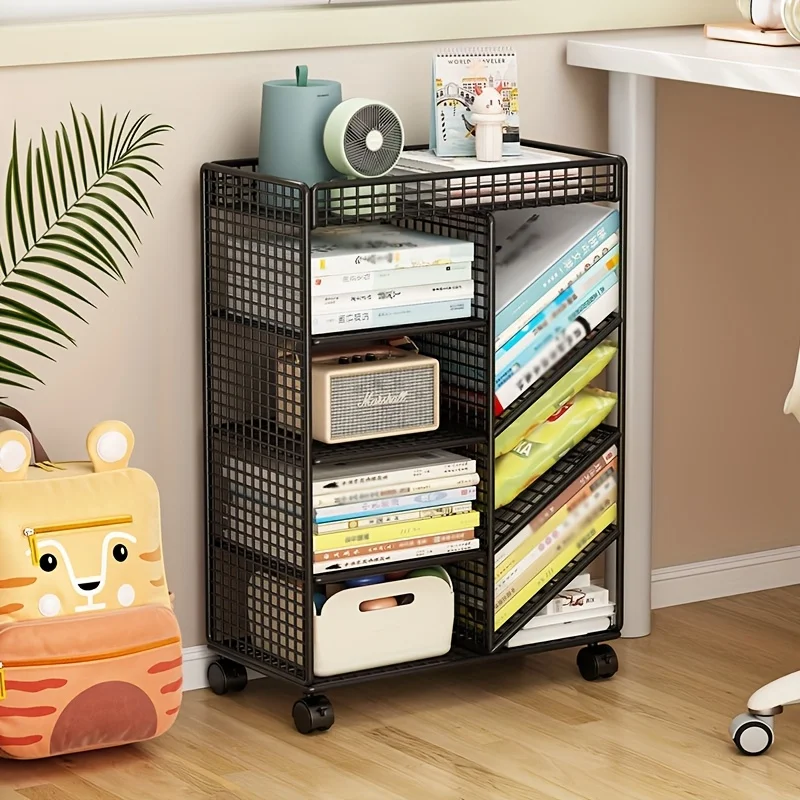 Book Cart Rolling - Carrinho de livro rolante - Estante