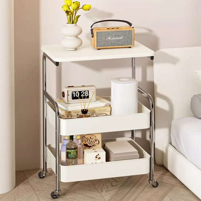 Book Cart Rolling - Carrinho Organizador Utilitário com Rodas, Estante