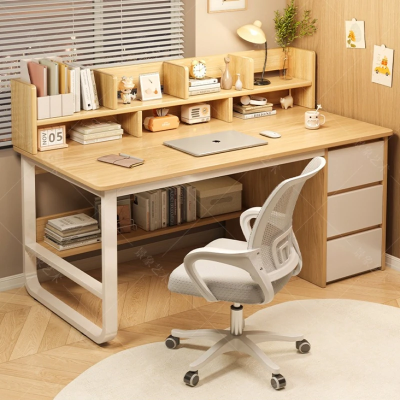Office Furniture Factory - Mesa de Escritório Robusta com Estante