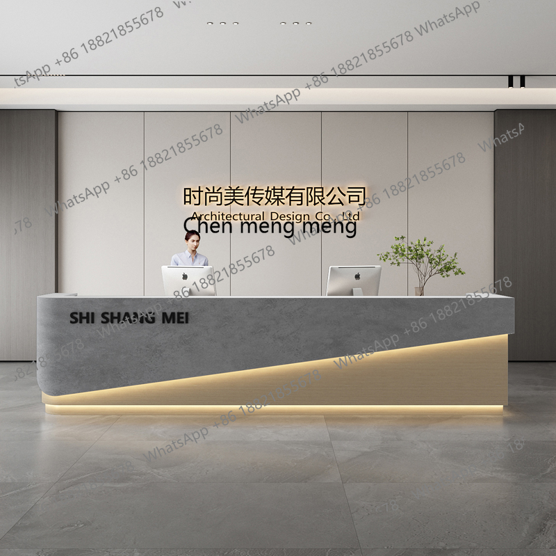 X188 Lobby de hotel simples e  - Reception Desk Counter avaliação e preço