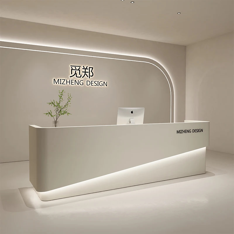 Balcão de Recepção Moderno e S - Reception Desk Counter avaliação e preço