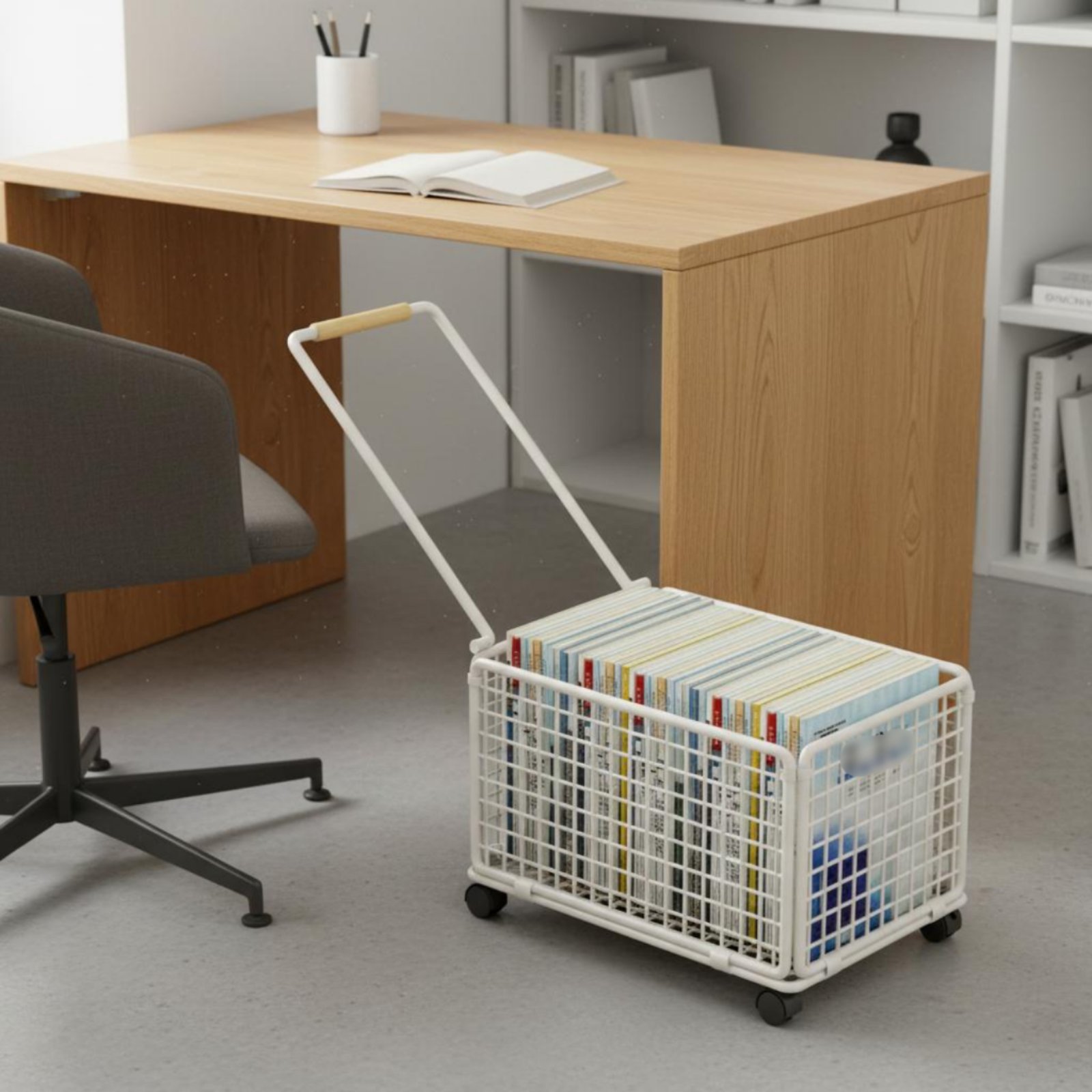 Carrinho de Armazenamento Late - Book Cart Rolling avaliação e preço
