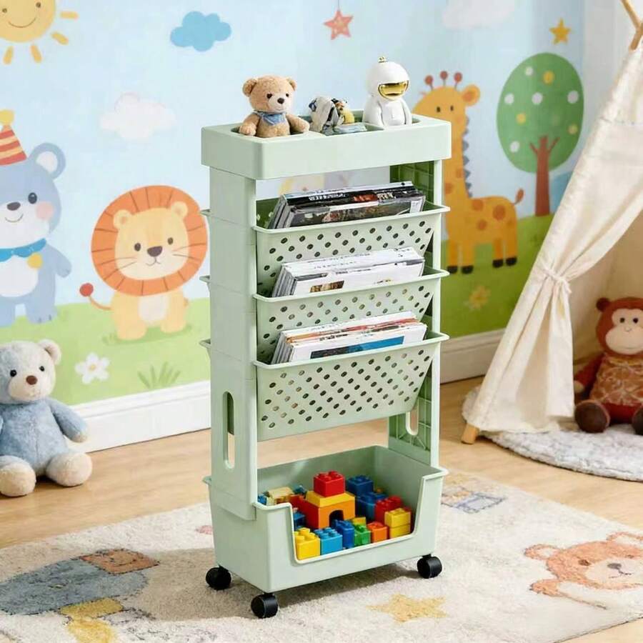 Carrinho de Armazenamento de 5 - Book Cart Rolling avaliação e preço
