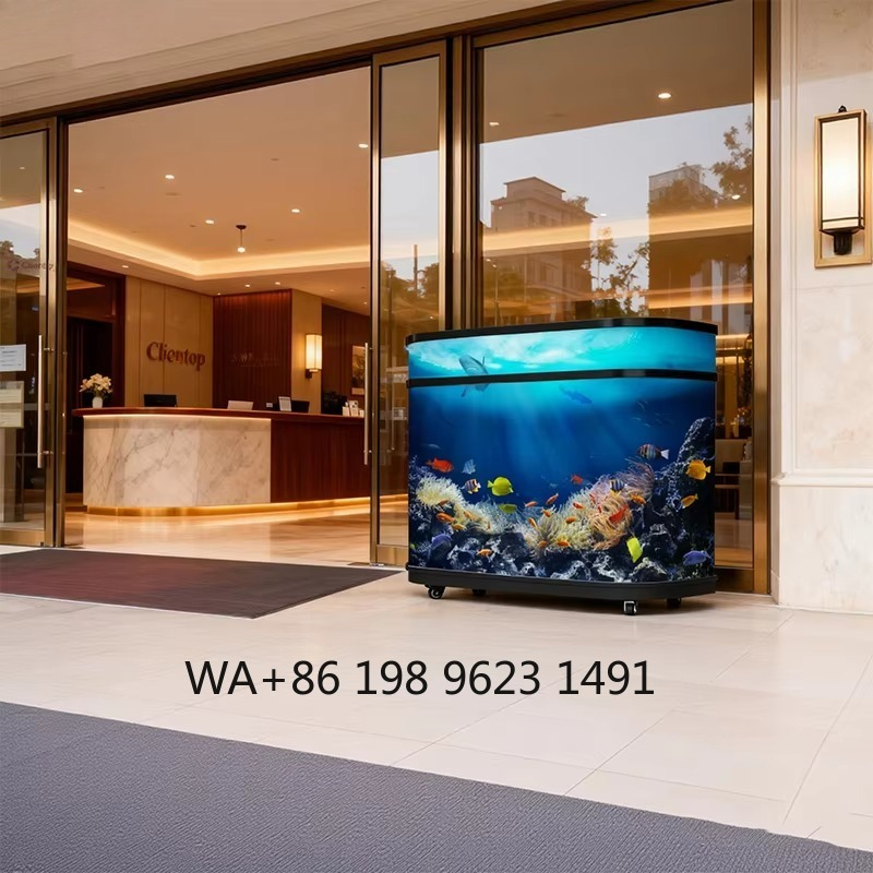 Nova tela de LED dinâmica com  - Reception Desk Counter avaliação e preço