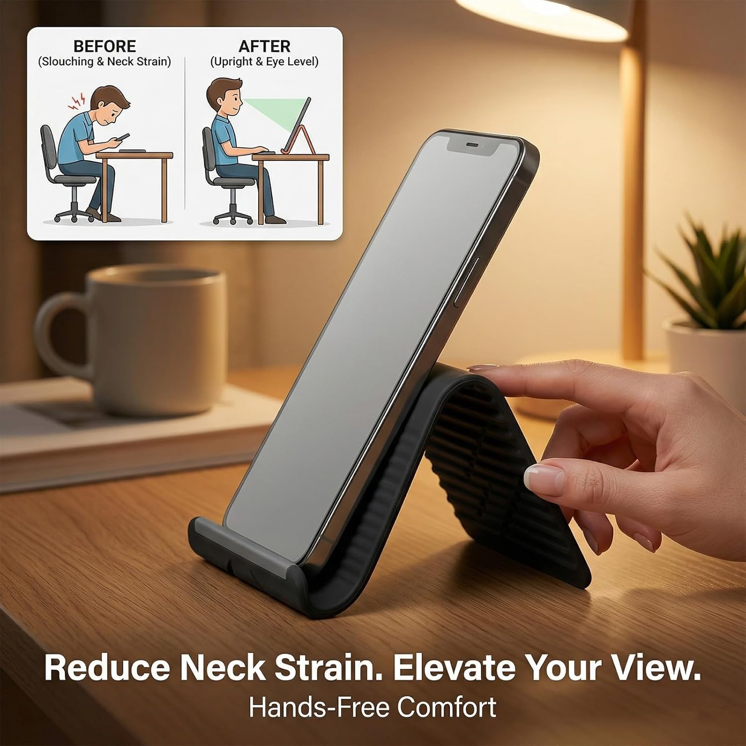 Suporte de Telefone de Silicon - Office Furniture Table avaliação e preço