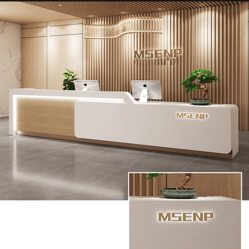 Contadores de checkout moderno - Reception Desk Counter avaliação e preço
