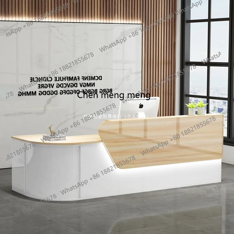 Balcão de caixa moderno para l - Reception Desk Counter avaliação e preço