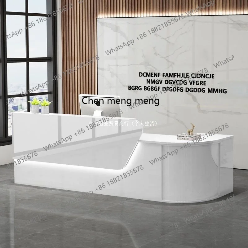 Balcão de caixa moderno para l - Reception Desk Counter avaliação e preço