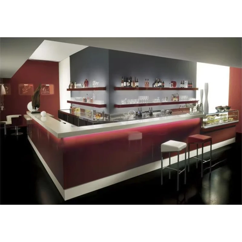 Design Moderno para Cafeteria, - Reception Desk Counter avaliação e preço