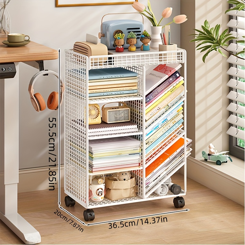 Carrinho de livro rolante - Es - Book Cart Rolling avaliação e preço